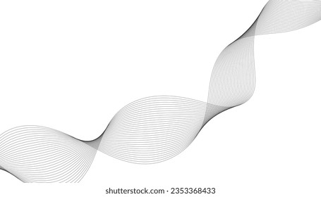 Abstract modern vector background. Curved vector illustration. Wavy lines for your design.