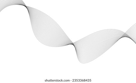 Resumen del fondo vectorial moderno. Ilustración vectorial curva. Líneas onduladas para tu diseño.
