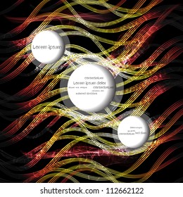 Abstract modern vector background with speech bubbles