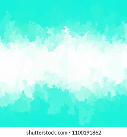 Abstract modern vector background, square format. Digitally generated contemporary wallpaper. Light aqua blue and white backdrop.