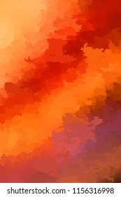 Abstract modern vector background, vertical format. Digitally generated contemporary wallpaper. Vibrant orange backdrop.