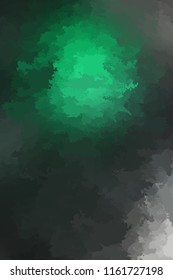 Abstract modern vector background, vertical format. Digitally generated contemporary wallpaper. Dark green and gray backdrop.