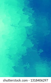 Abstract modern vector background, vertical format. Digitally generated contemporary wallpaper. Vibrant green and blue backdrop.