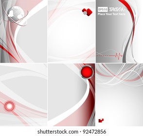 abstract modern vector backgrounds set. Eps 10