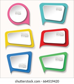 Abstract modern vector banners collection 