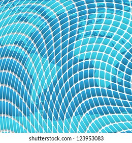 Abstract modern vector blue background with world