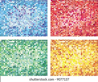 Abstract modern vector design in cubism style