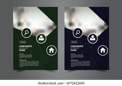 Abstract modern vector flyer design eps. Company brochure, annual report design templates. Magazine infographic poster, Corporate Presentation flyer design layout. Free size front page and back page.