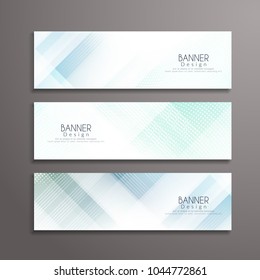 Abstract modern vector geometric banners design template