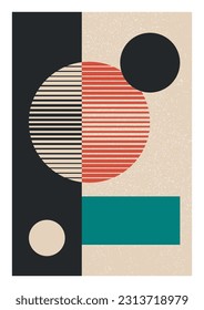 Abstract, modern vector illustration. Decorative wall art. Shapes and colors. Minimal geometric contemporary art. Composition of circles. SSTKabstract Pattern