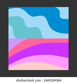 Ilustración vectorial moderna abstracta. Plantillas de presentación resumidas.Diseño de portada de folleto del anuncio. Conjunto de dos diferentes fondos vectoriales coloridos.