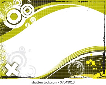 abstract modern vector illustration,grunge elements with retro shapes,ink blots