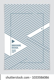Abstract Modern Vector minimal template Flyer. Vector geometric pattern abstract background. Design template for booklet, greeting card, invitation and advertising. A4 print format.