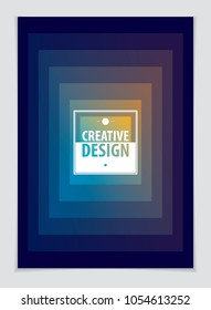 Abstract Modern Vector minimal template Flyer. Vector geometric abstract background. Design template for booklet, greeting card, invitation and advertising. 