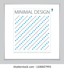 Abstract Modern Vector minimal template Flyer. Vector geometric pattern abstract background. Design template for booklet, greeting card, invitation and advertising.