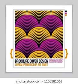 Abstract Modern Vector minimal template Flyer. Vector geometric pattern abstract background. Design template for booklet, greeting card, invitation and advertising.