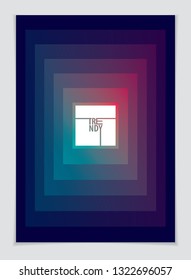 Abstract Modern Vector minimal template Flyer. Vector geometric abstract background. Design template for booklet, greeting card, invitation and advertising. 