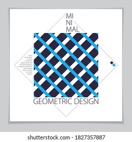 Abstract Modern Vector minimal template Flyer. Vector geometric pattern abstract background. Design template for booklet, greeting card, invitation and advertising.