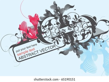 abstract modern vector with place for your text
