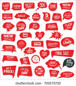 Abstract modern vector sticker collection