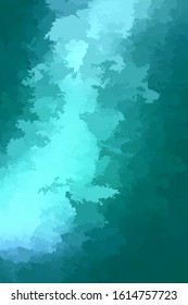 Abstract modern vector teal background, vertical format. Digitally generated contemporary wallpaper. Vibrant aqua blue backdrop.