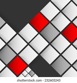 abstract modern  vector template with squares. Eps10