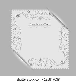 Abstract modern vector web design with nature pattern