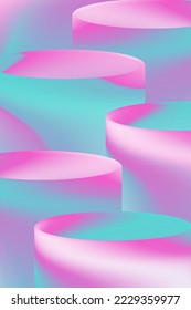 Resumen del fondo vertical moderno. Gradiente azul y rosa. Ilustración vectorial.