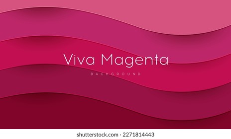 Abstract modern Viva Magenta background. Trend color of year 2023. Premium banner.