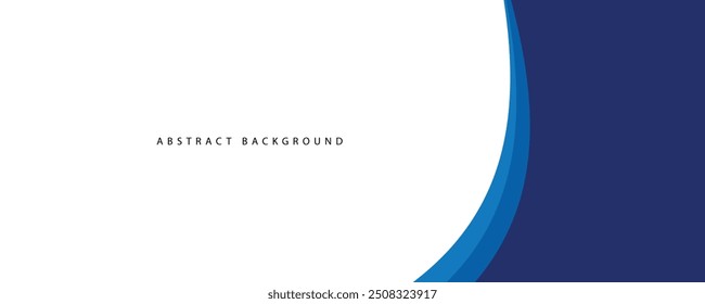 Abstract modern wave design template. Vector background.