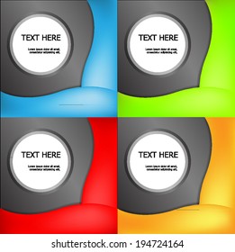 abstract modern wave design, vector background