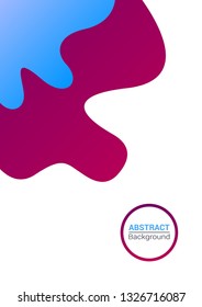 Abstract modern wave fluid background template with gradient red, blue. geometric liquid shapes composition. Can use for poster, flyer, brochure, social media stories, web banner. 
