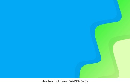 template d'arrière-plan Abstrait vague moderne fluide avec dégradé bleu, vert. composition géométrique de formes liquides. Peut utiliser pour l'affiche, le prospectus, la brochure, les histoires de moyennes sociales, la bannière de web. Vektor