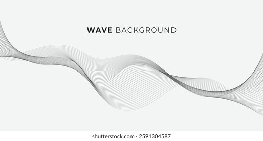 abstract modern wave futuristic line art isolated white background