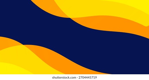 Abstractas fondo gráfico de onda moderna. Fondo amarillo, diseño azul Abstractas del fondo del Vector de la onda, cartel oscuro, Ilustración vectorial amarilla del fondo.
