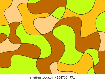 Abstract modern wavy background for decoration and puzzle