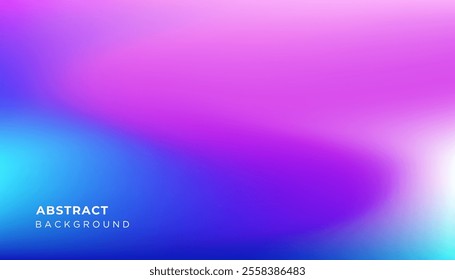 Abstract modern wavy background of gradient mesh. Blurred abstract colored blue purple background. Colorful gradient for covers, wallpapers, branding, social media template
