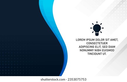 Resumen El fondo azul ondulante moderno se puede usar para diseños de negocios, presentaciones o cualquier diseño adecuado.