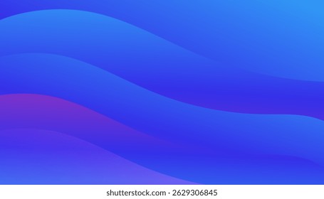 Abstract modern wavy blue background. Dynamic sound wave. Design element. Vector illustration