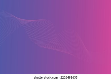 Abstract modern wavy line gradient landing page