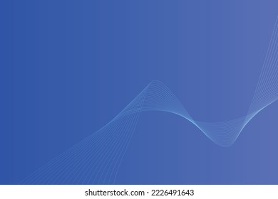 Abstract modern wavy line gradient landing page