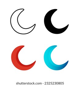 Abstract Modern Weather Crescent Silhouette Illustration, can be used for business designs, presentation designs or any suitable designs.