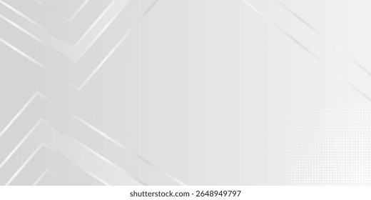 Abstract modern web banner background creative design white gray theme with space for text