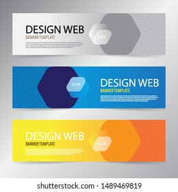 Abstract modern web banner design background or header template deisgn. Vector illustration