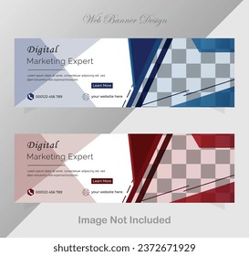 abstract modern web banner design template.