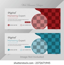 abstract modern web banner design template.
