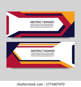 abstract modern web banner template design