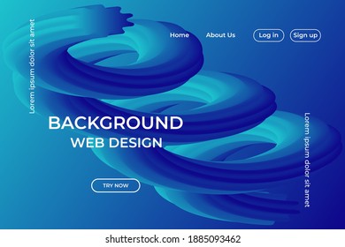 abstract modern website background. blue wave background for wallpaper, banner, flyer and business presentation