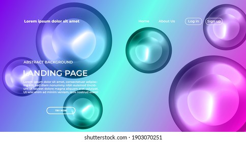 abstract modern website background. geometry shape. landing page style