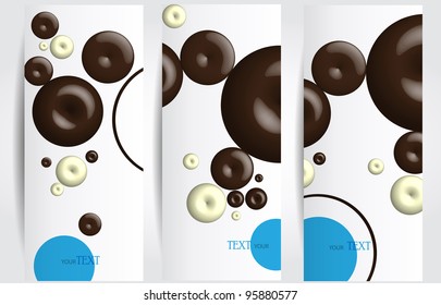 abstract modern website banner set vector design